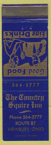 Matchbook Cover - Country Squire Inn Newbury OH blue
