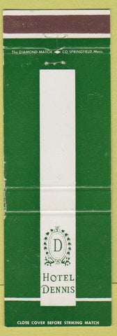 Matchbook Cover - Hotel Dennis Atlantic City NJ WEAR