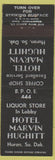 Matchbook Cover - Hotel Marvin Hughitt Huron SD