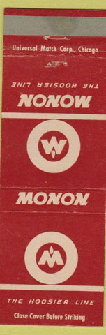 Matchbook Cover - Monon Hoosier Line Railroad