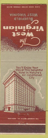 Matchbook Cover - West Virginian Hotel Bluefield WV