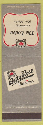 Matchbook Cover - Betty Rose Women's Clothes The Union Lordsburg NM