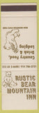 Matchbook Cover - Rustic Bear Mountain Inn State Park SAMPLE