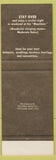Matchbook Cover - Rustic Bear Mountain Inn State Park SAMPLE
