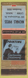 Matchbook Cover - Nichols Press Lynn MA WEAR