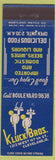 Matchbook Cover - Kluck Bros Cleveland OH restaurant