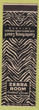 Matchbook Cover - Canterbury Court Chicago IL Zebra Room