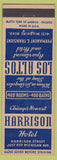 Matchbook Cover - Hotels Harrison Chicago IL Los Altos Los Angeles CA