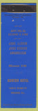 Matchbook Cover - Burton Hotel Chicago IL