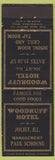 Matchbook Cover - Woodruff Hotel Joliet IL