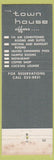 Matchbook Cover - Thew Town House Fargo ND