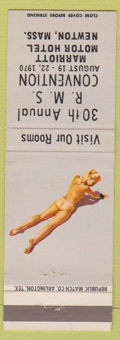 Matchbook Cover - RMS Convention 1970 Newton MA Republic Match Pinup