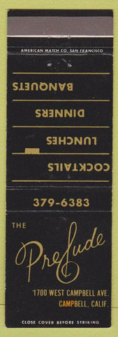 Matchbook Cover - The Prelude Campbell CA WEAR