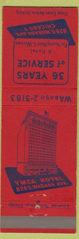 Matchbook Cover - YMCA Hotel Chicago IL