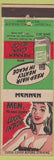 Matchbook Cover - Mennan Hair Oil girlie