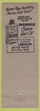 Matchbook Cover - Mennan Hair Oil girlie