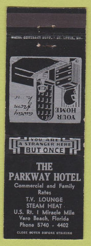 Matchbook Cover - Parkway Hotel Vero Beach FL