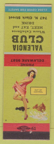 Matchbook Cover - Valencia Club Chicago? Pinup