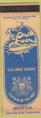 Matchbook Cover - United States Coast Guard Seattle WA