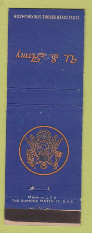 Matchbook Cover - United States Army WORN