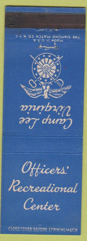 Matchbook Cover - Officers' Recreation Center Camp Lee VA
