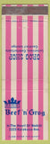 Matchbook Cover - Beef N Grog Hawaii