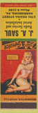 Matchbook Cover - JA Saul Radio Service Harrisburg PA pinup