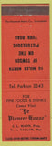 Matchbook Cover - Ye Pioneer House Parkton MD