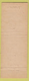 Matchbook Cover - Alonzo Ward Hotel Aberdeen SD