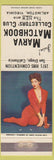 Matchbook Cover - Marva Match Club Arlington VA pinup 1971