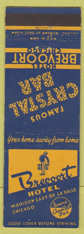 Matchbook Cover - Brevoort Hotel Chicago IL