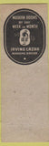 Matchbook Cover - Brevoort Hotel Chicago IL