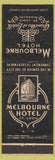 Matchbook Cover - Melbourne Hotel St Louis MO