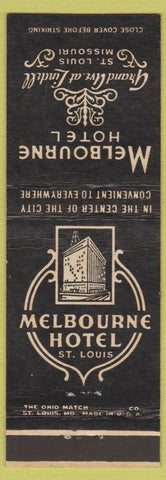 Matchbook Cover - Melbourne Hotel St Louis MO