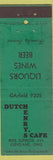 Matchbook Cover - Dutch Henry's Cafe Cleveland OH