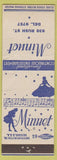 Matchbook Cover - Minuet Chicago IL restaurant BBQ