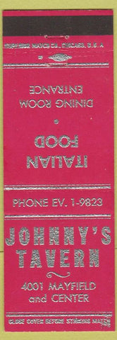 Matchbook Cover - Johnny's Tavern Italian Restaurant