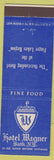 Matchbook Cover - Hotel Wagner Bath NY