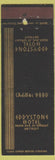 Matchbook Cover - Eddystone Hotel Detroit MI