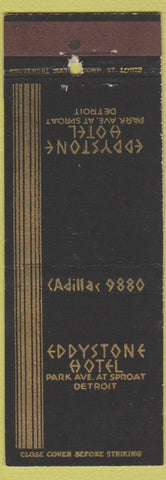 Matchbook Cover - Eddystone Hotel Detroit MI