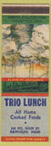 Matchbook Cover - Trio Lunch Randolph MA