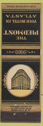 Matchbook Cover - Peidmont Hotel Atlanta GA