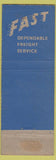 Matchbook Cover - Great Northern Railroad Empire Builder Native American Indian
