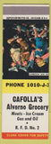 Matchbook Cover - Cafolla's Alverno Grocery oil gas SAMPLe