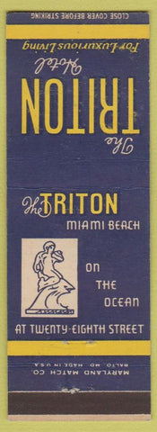 Matchbook Cover - Triton Hotel Miami Beach FL