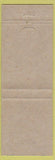 Matchbook Cover - Commissary Store Should be Respected military