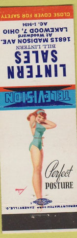 Matchbook Cover - Lintern Sales Lakewood OH pinup