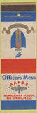 Matchbook Cover - Officers' Mess Bombarding School Big Spring TX