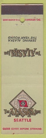 Matchbook Cover - Alaska Line Seattle WA shipping cruise