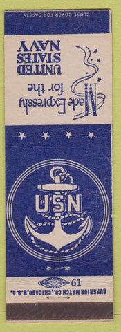 Matchbook Cover - United States Navy